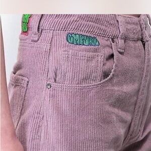 Empyre Y2K Pants Baggy Corduroy Purple Wide Leg Pants Size Women's 9
